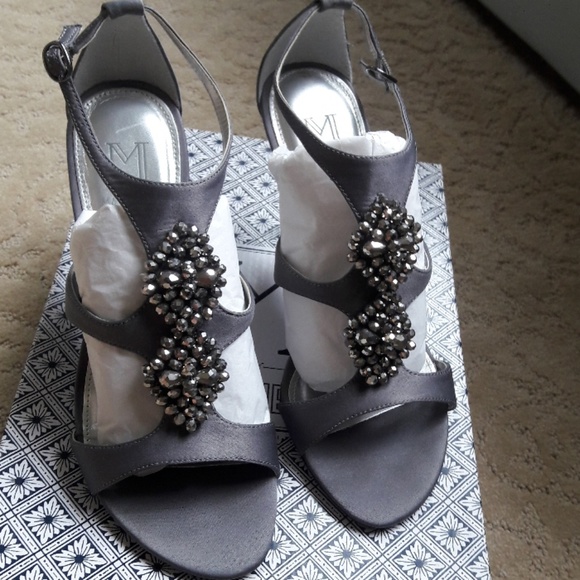 M by Marinelli Shoes - Dress Sandals w/ Embellished Silver Accents